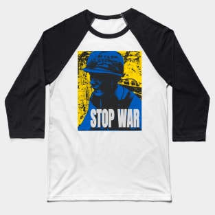 STOP WAR vintage retro style Baseball T-Shirt